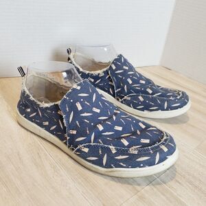 Vionic Malibu Canvas Slip-On Shoes Women’s Size7.5  Blade Print Casual Comfort